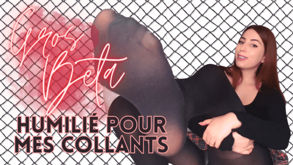 Bloody Marie dominatrice à Paris t'humilie dans une vidéo JOI de cocus avec ses collants sur vends ta culotte