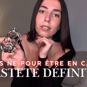 Tu es né pour être en cage - punition chasteté permanente